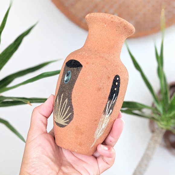 Other - Native Sandpainted Pottery Jar from New Mexico